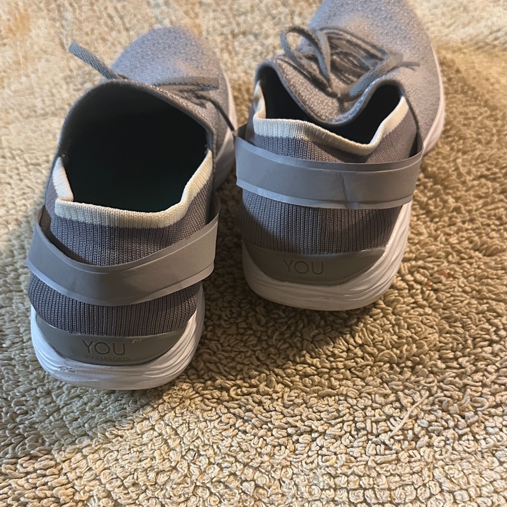 YOU BY SKECHERS WALK Gray Athletic Sneakers - Picture 3 of 10